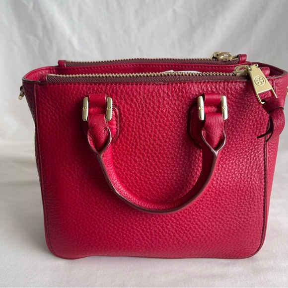 Tory Birch Robinson Pebbled Mini Square Tote - Picture 12 of 14